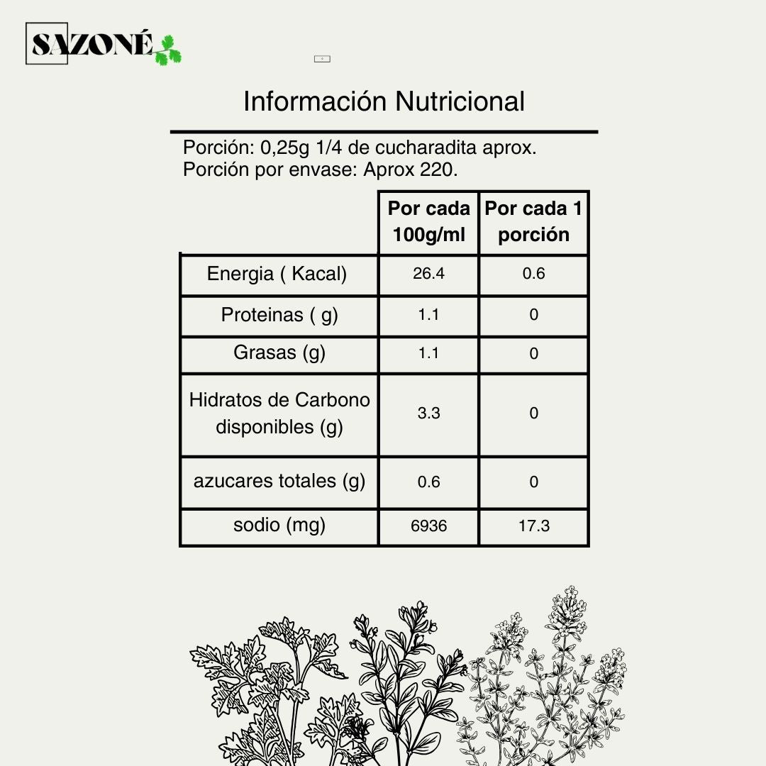 Sal de mar con finas hierbas