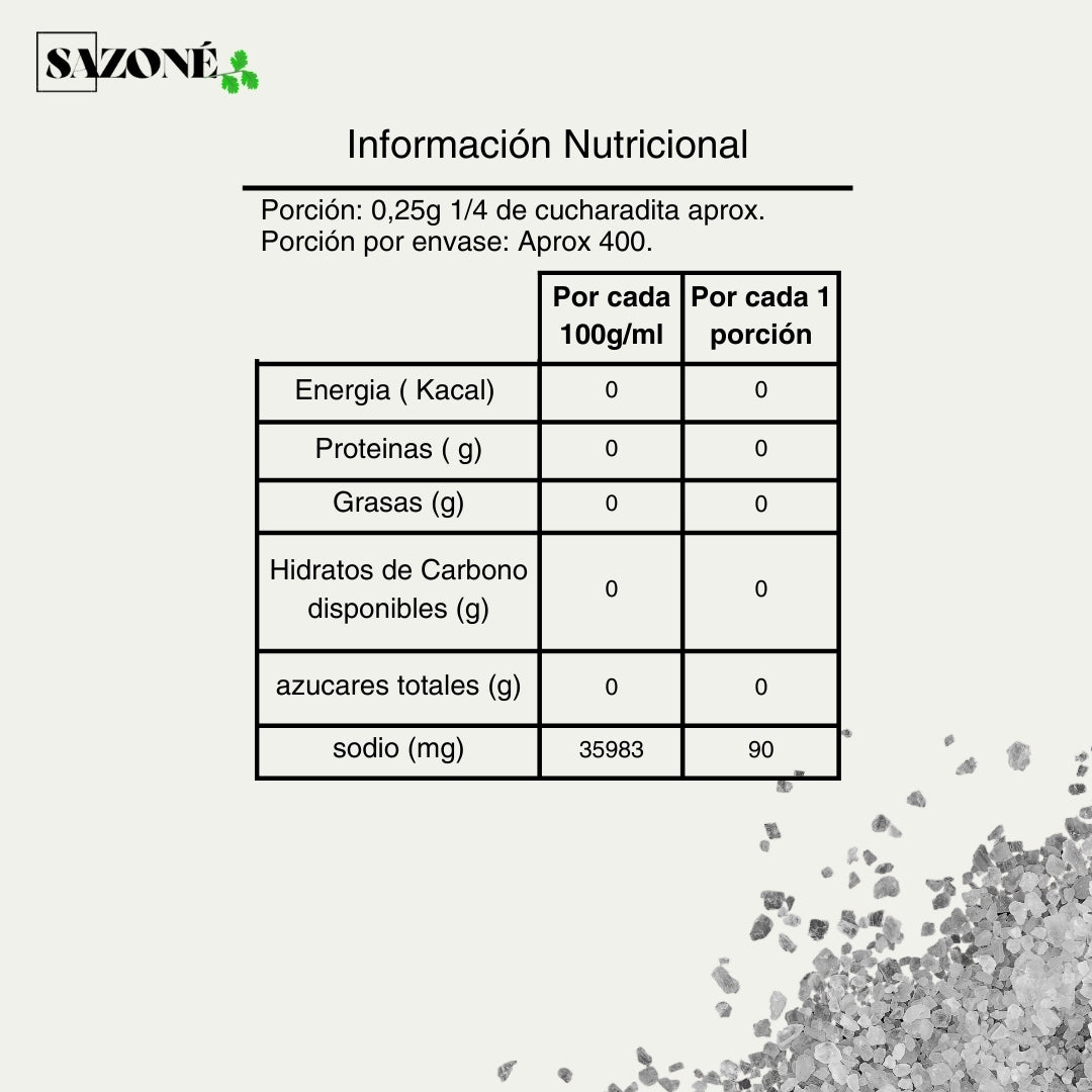 Sal de mar granulada