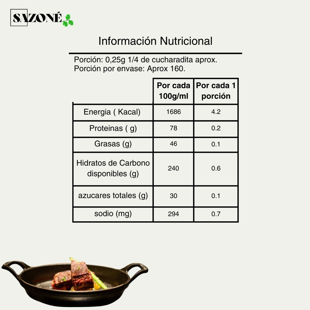 Sazonador de carnes rojas