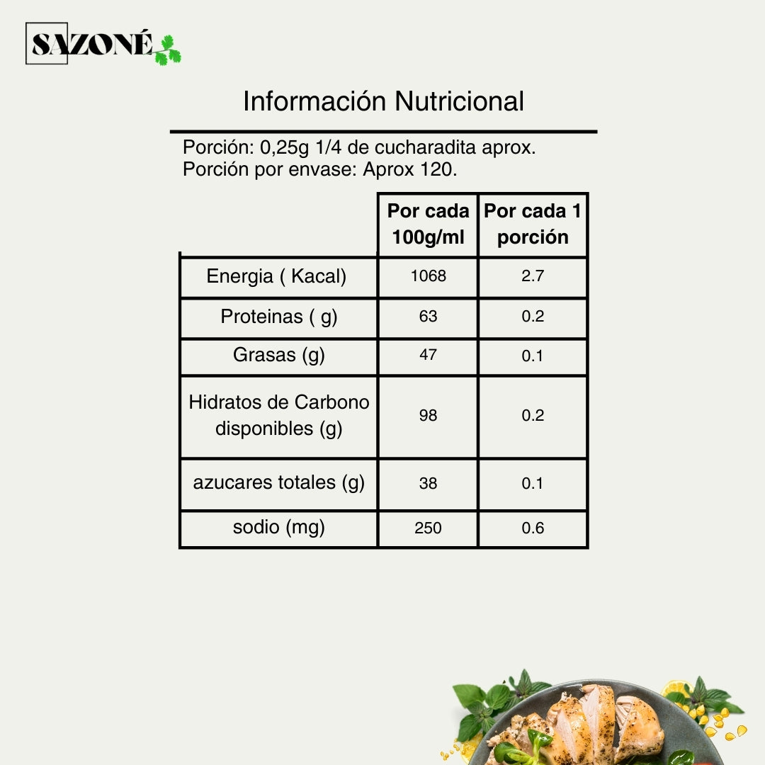 Sazonador carnes blancas
