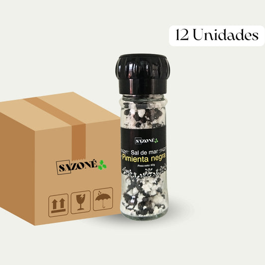 Sal de mar con pimienta negra al por mayor
